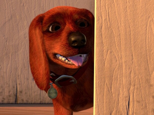 Buster the pet dachshund from Toy Story