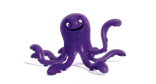 Stretch the rubber toy octopus from Toy Story 3