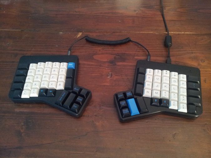 photo of my ergodox